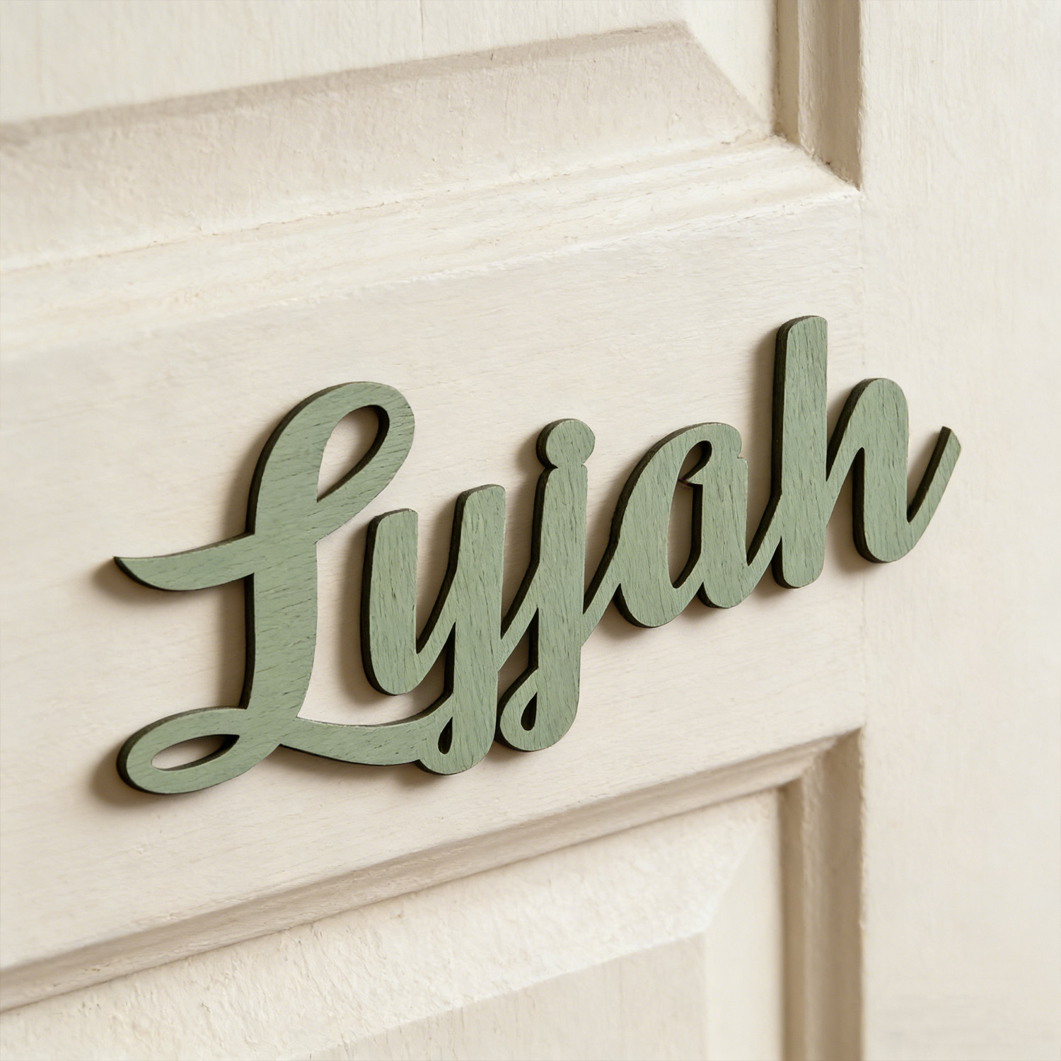 Baby Name Wall Art - 1 buah merek nama keluarga kayu