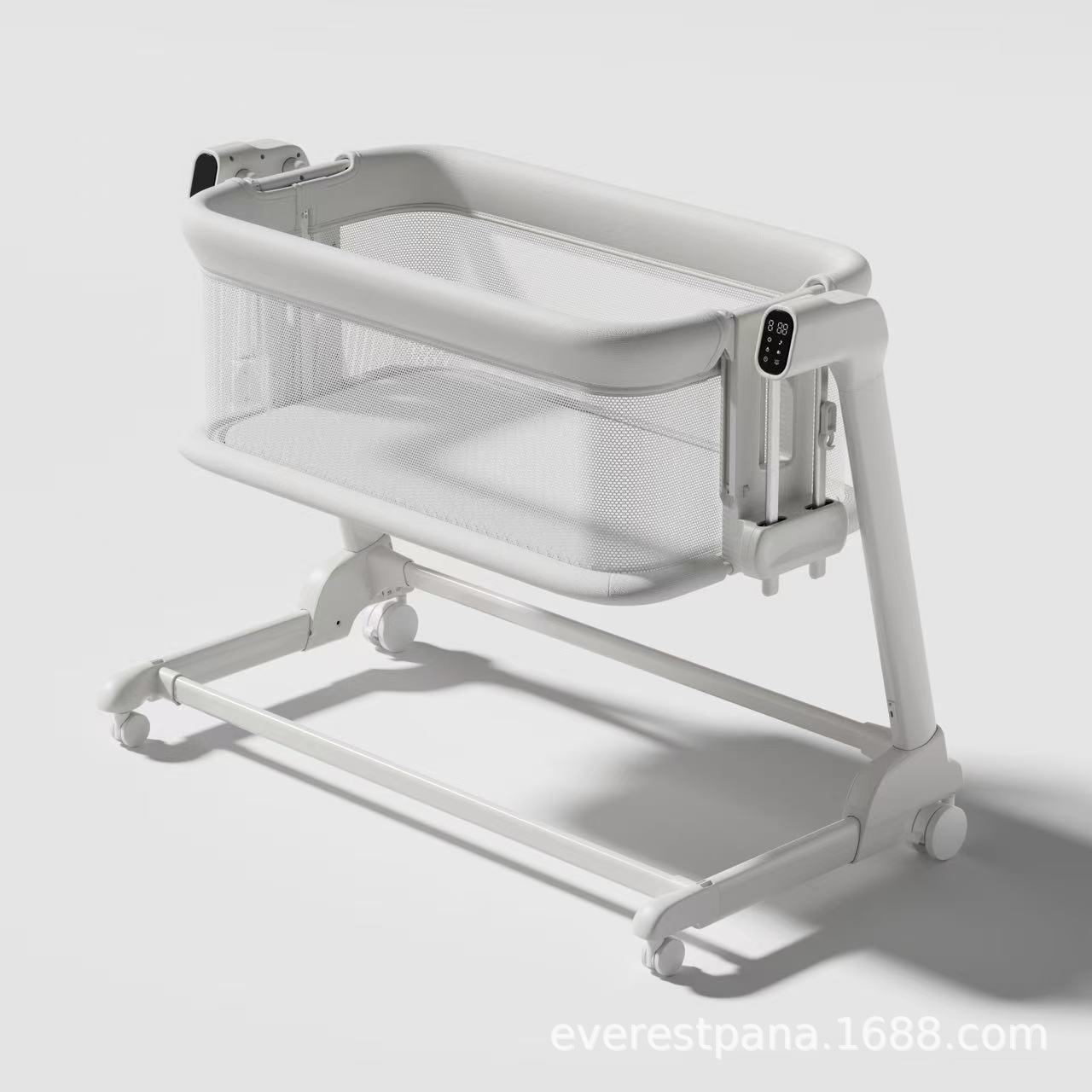 Baby Nursery With Queen Bed - Tempat Tidur Bayi Elektrik Multifungsi Portabel