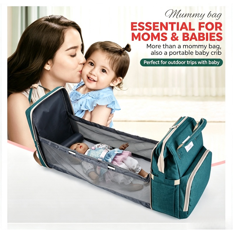 Baby Nursery Carpet - Tas Ransel Popok Ibu Berkapasitas Besar