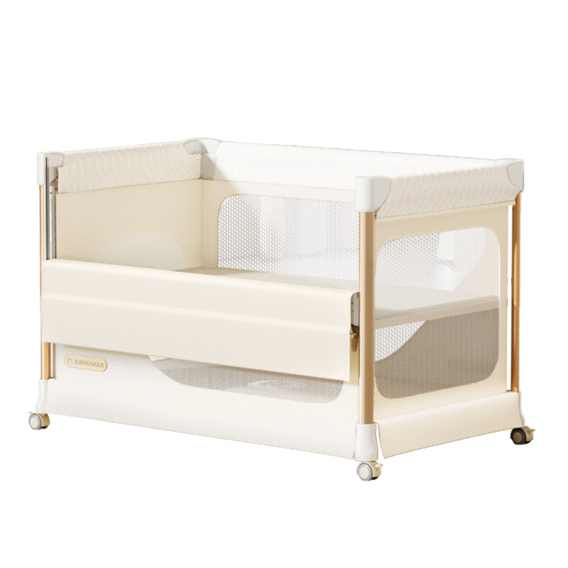 Baby Nursery With Queen Bed - Tempat Tidur Bayi Kaman Lipat Multifungsi