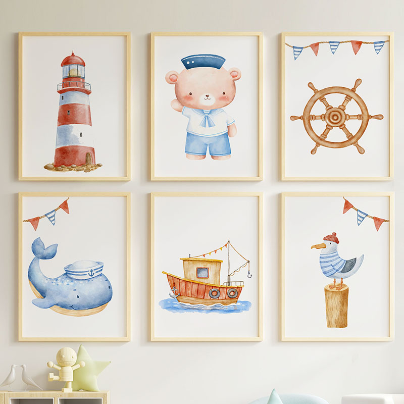 Baby Nursery Posters - Poster dan Cetakan Kanvas Lukisan Dinding