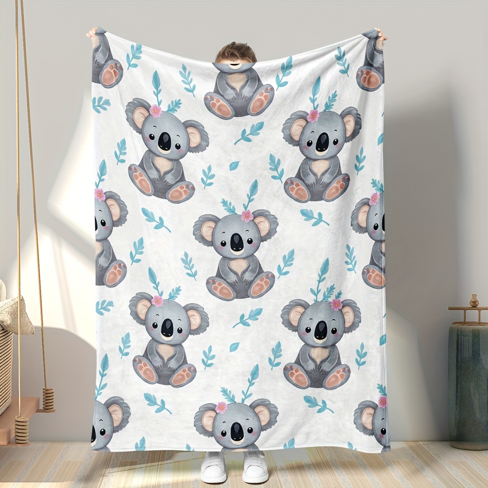 Baby Nursery Animal Prints - Selimut Lembut Berukuran Besar 150x200cm dengan