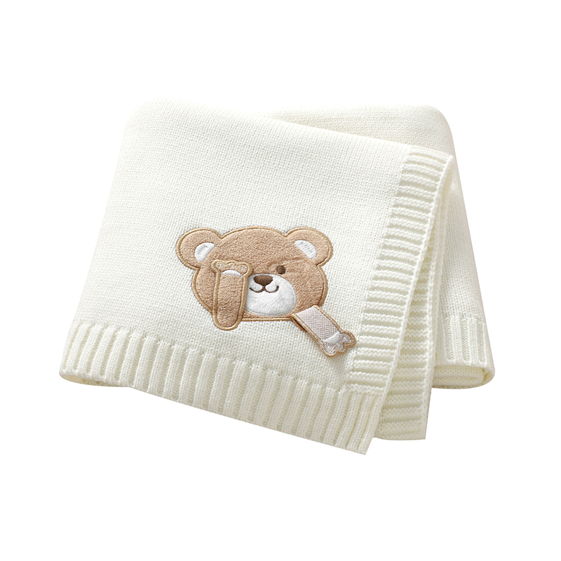 Baby Boy Nursery Quilt - Selimut Bayi 90*70Cm Rajutan Bayi Baru