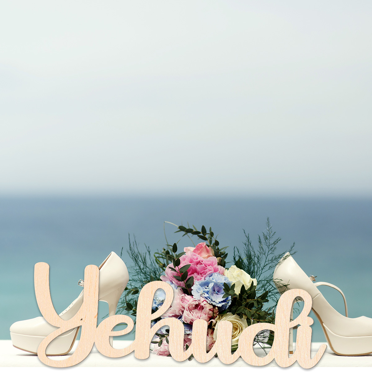 Baby Name Wall Art - 1 label nama kayu solid romantis