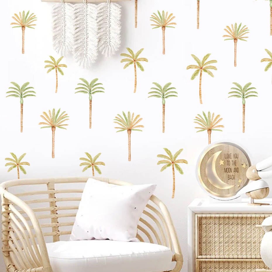 Boho pohon kelapa stiker dindi - Baby Nursery Decor Ideas ulasan dan harga