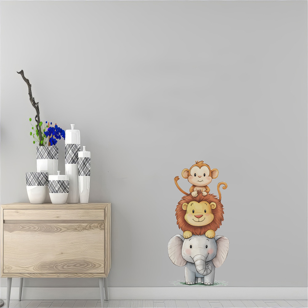 Stiker Dinding Hewan Hutan Luc - Baby Nursery Vinyl Wall Stickers ulasan dan harga