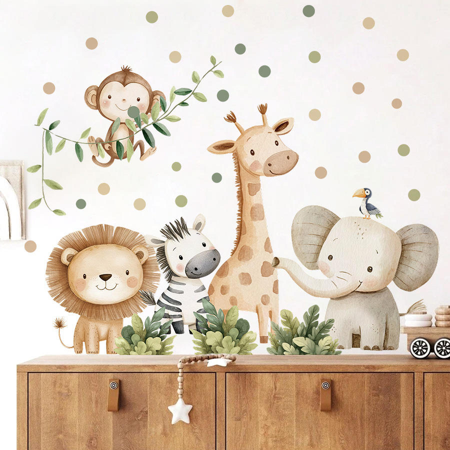 Stiker Dinding Hewan Hutan Boh - Baby Nursery Decor Ideas ulasan dan harga