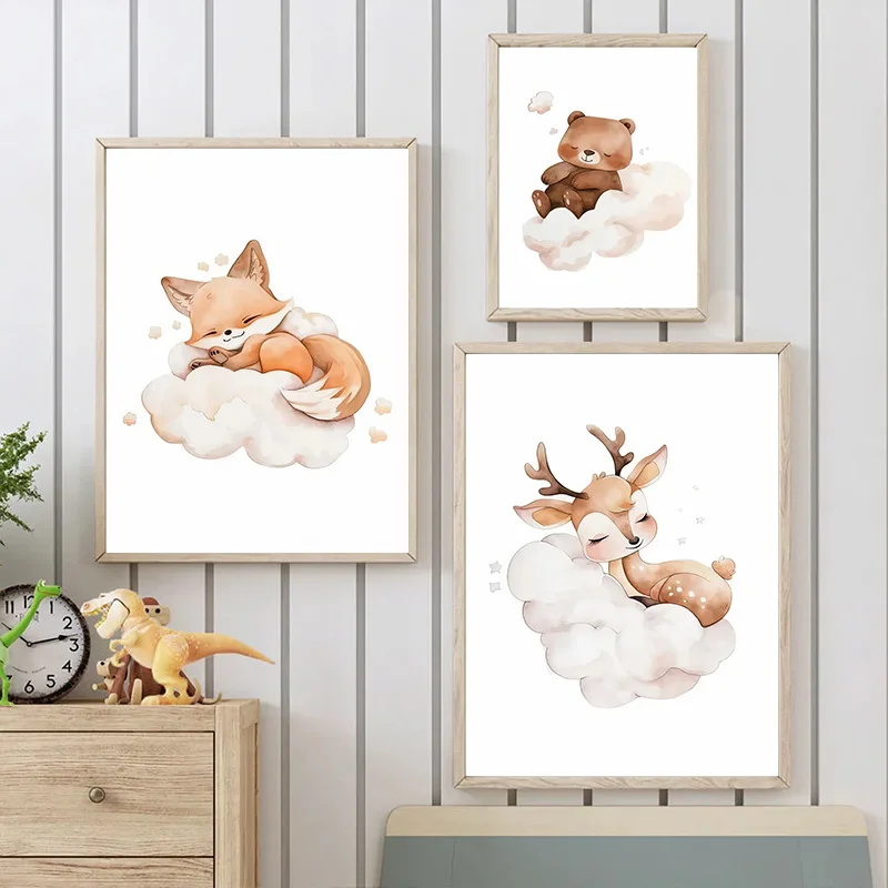 1 Buah Seni Dinding Kanvas Hew - Baby Nursery Picture Frames ulasan dan harga