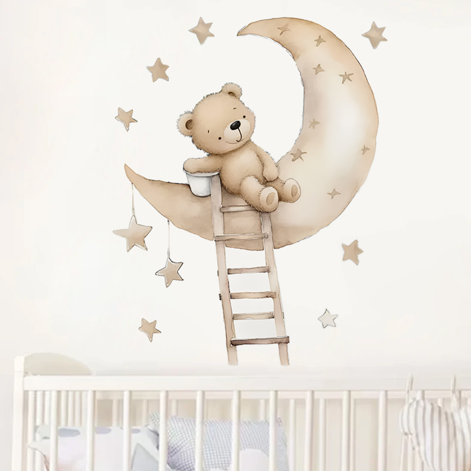 Stiker dinding awan bintang be - Baby Nursery Decor Ideas ulasan dan harga