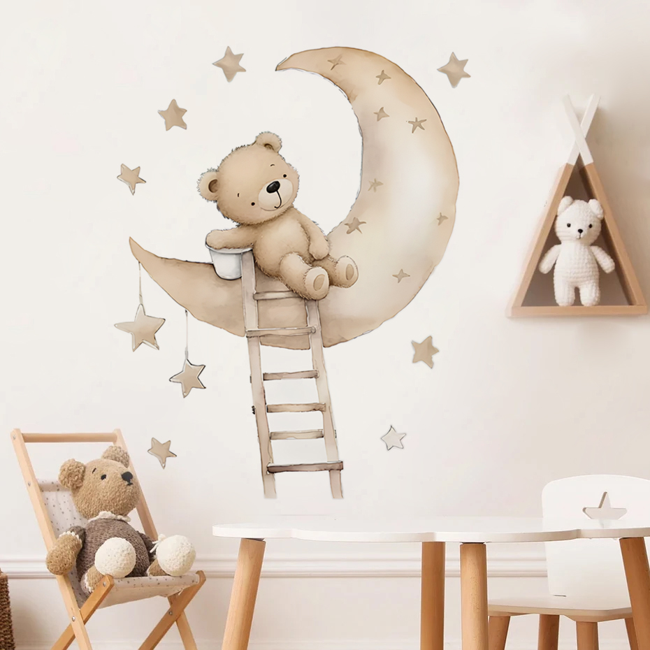 Stiker dinding awan bintang be - Baby Nursery Decor Ideas ulasan dan harga