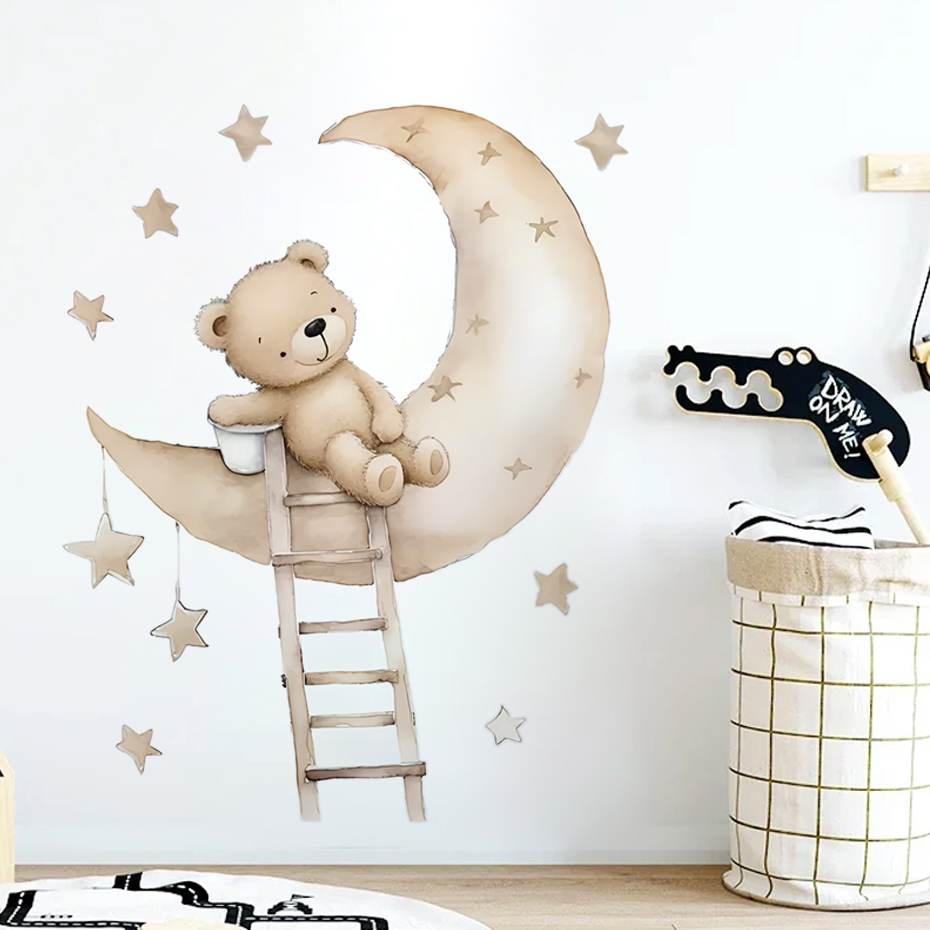 Stiker dinding awan bintang be - Baby Nursery Decor Ideas ulasan dan harga