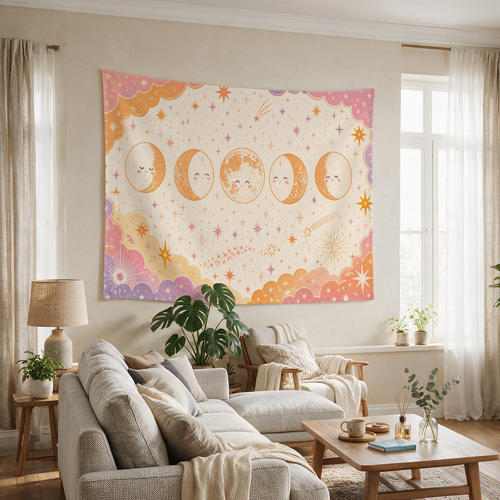 Hiasan Dinding Bergambar Bulan - Baby Nursery Modern ulasan dan harga