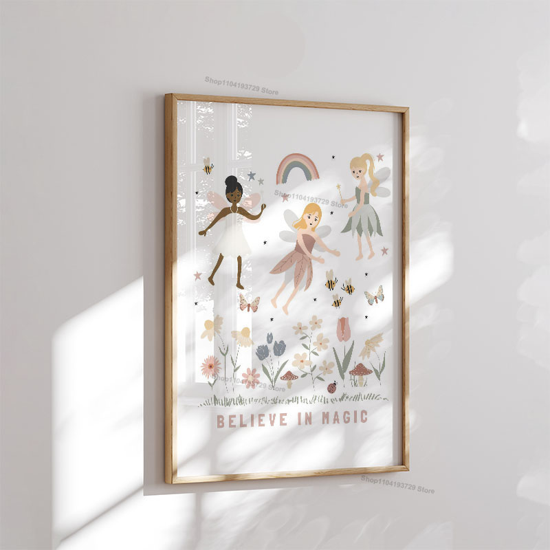 Poster Dinding Seni Kanvas Gam - Baby Nursery Modern ulasan dan harga