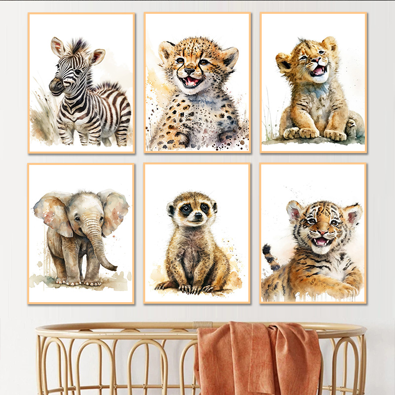 Hewan Cat Air Bayi Cheetah Jer - Baby Zebra Nursery ulasan dan harga