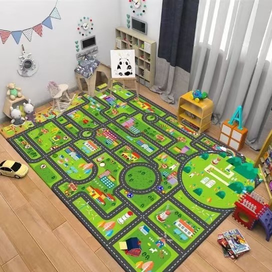 Karpet Lalu Lintas Jalan Raya  - Baby Nursery Carpet ulasan dan harga