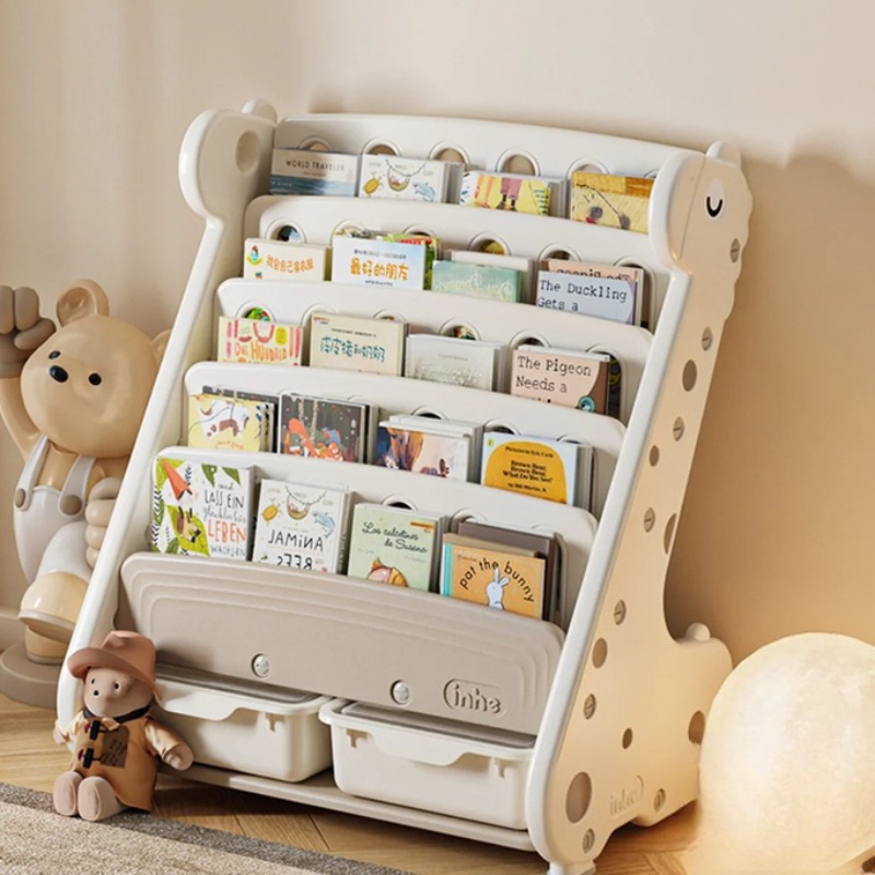Rak Buku Plastik Anak dengan P - Baby Nursery Bookshelf ulasan dan harga