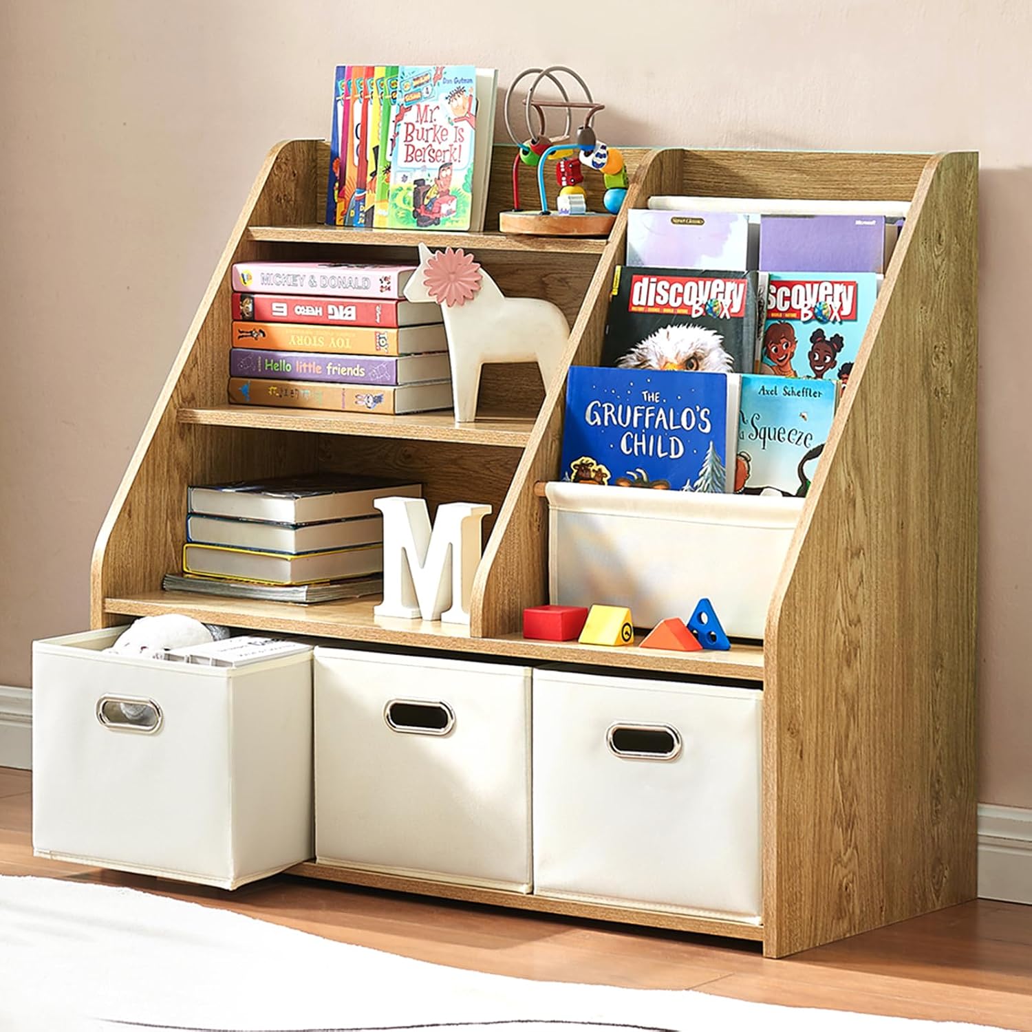 Rak Buku & Penyimpanan Mainan  - Baby Nursery Bookshelf ulasan dan harga