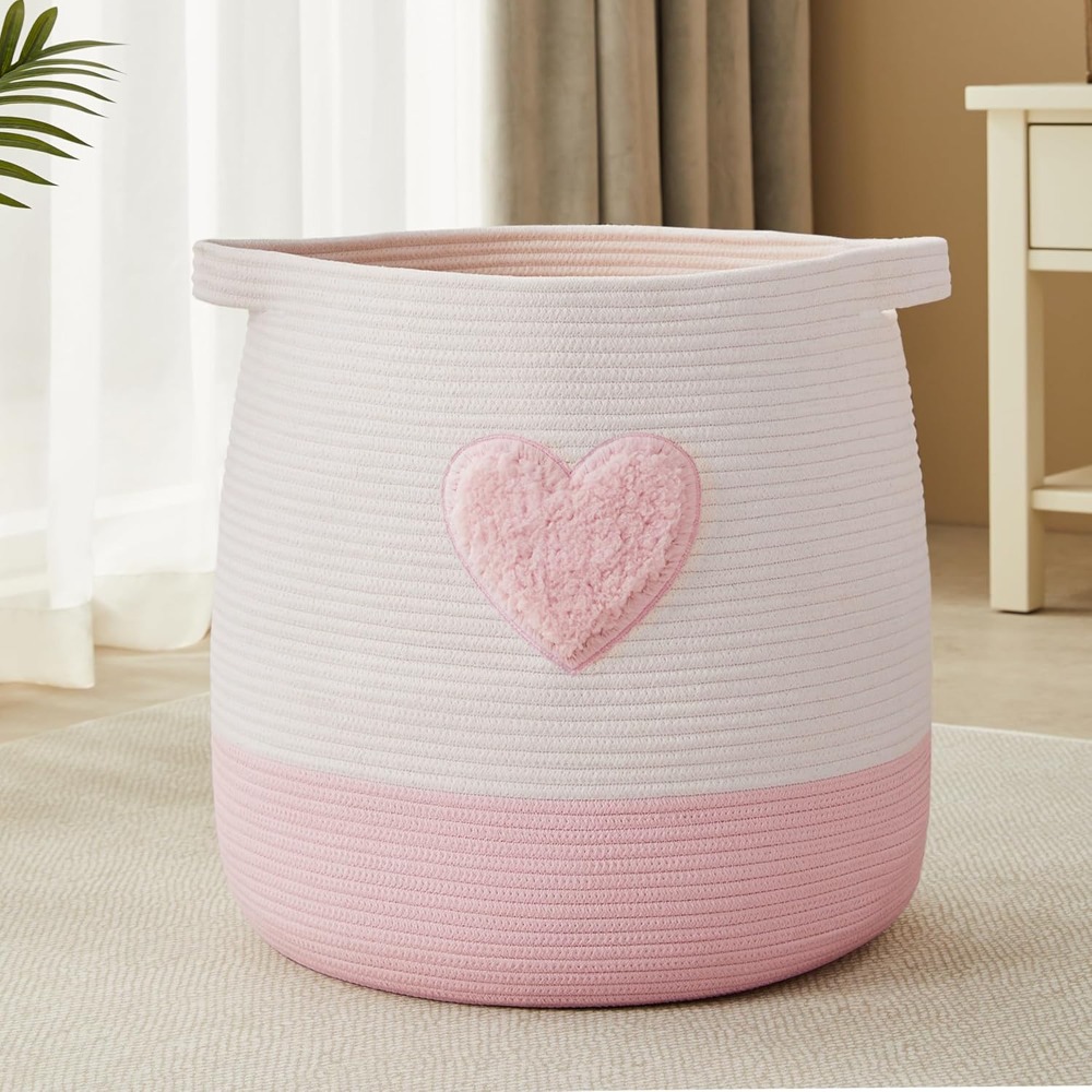 Keranjang Cucian Merah Muda un - Baby Nursery Modern ulasan dan harga