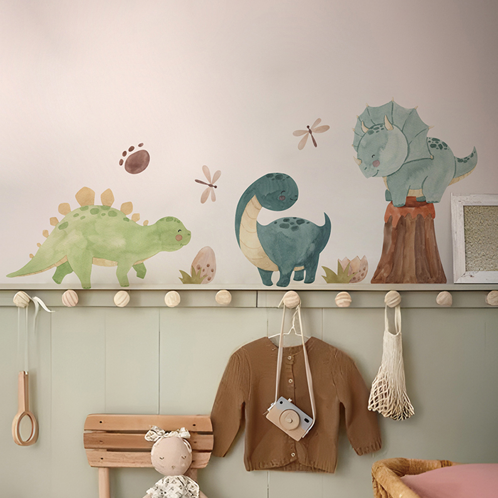 Stiker dinding dinosaurus, sti - Baby Nursery Decor Ideas ulasan dan harga