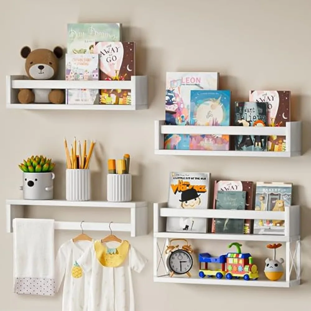 Rak Buku QimCoor Set 4+1, Rak  - Baby Nursery Bookshelf ulasan dan harga
