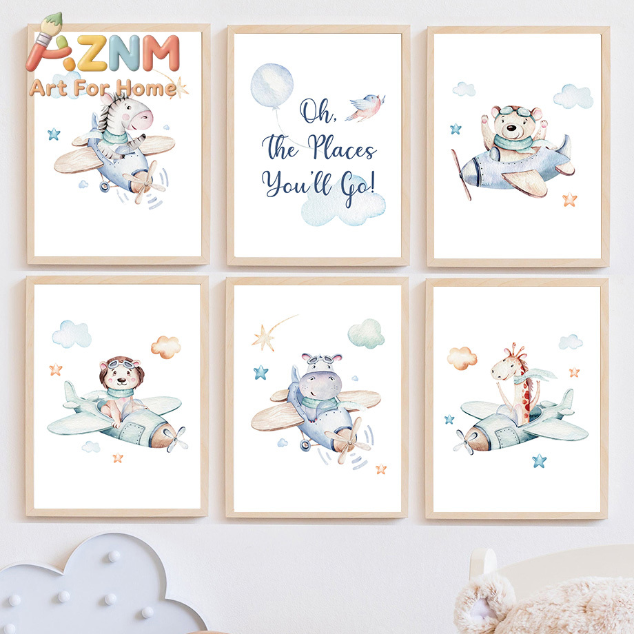 Lukisan Kanvas Seni Dinding Ka - Baby Zebra Nursery ulasan dan harga