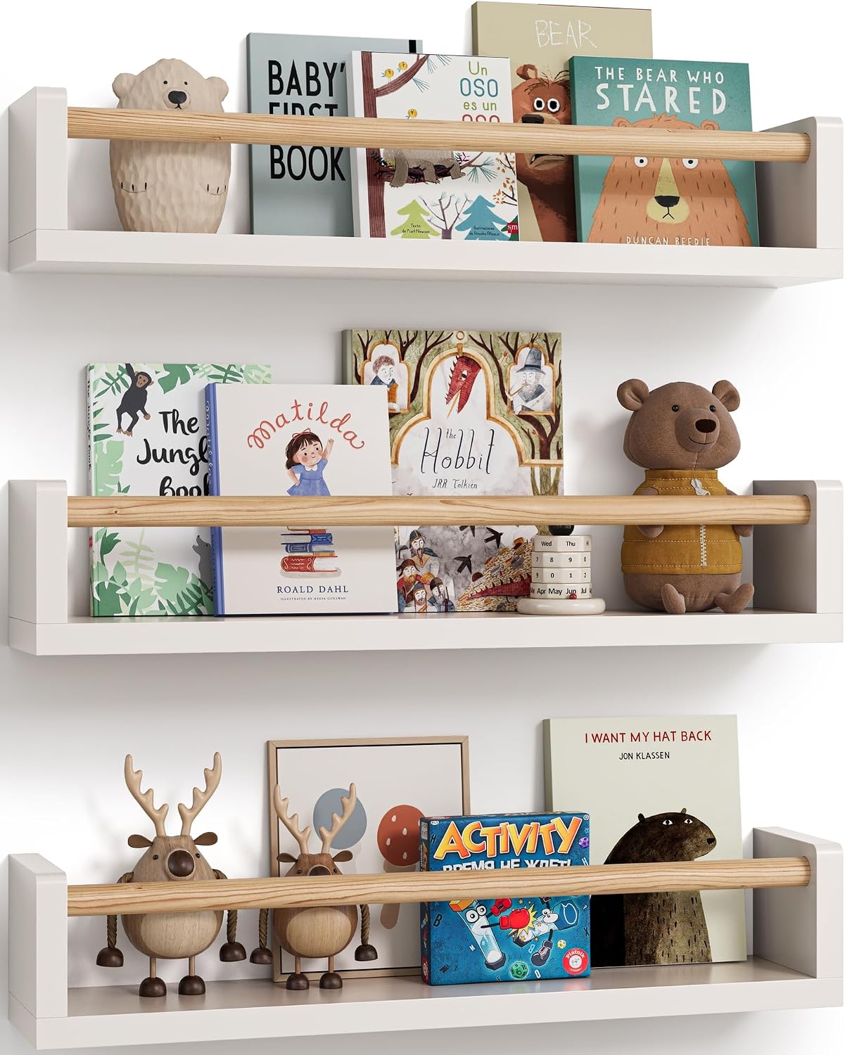 Satu set berisi 3 rak buku gan - Baby Nursery Bookshelf ulasan dan harga