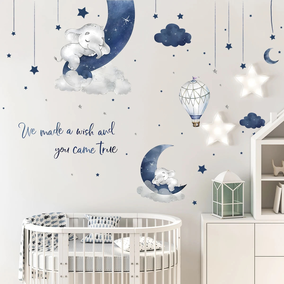Stiker dinding gajah hewan kar - Baby Nursery Decor Ideas ulasan dan harga