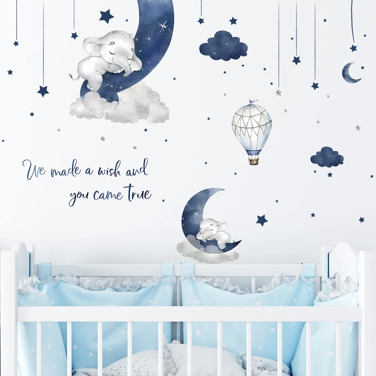 Stiker dinding gajah hewan kar - Baby Nursery Decor Ideas ulasan dan harga