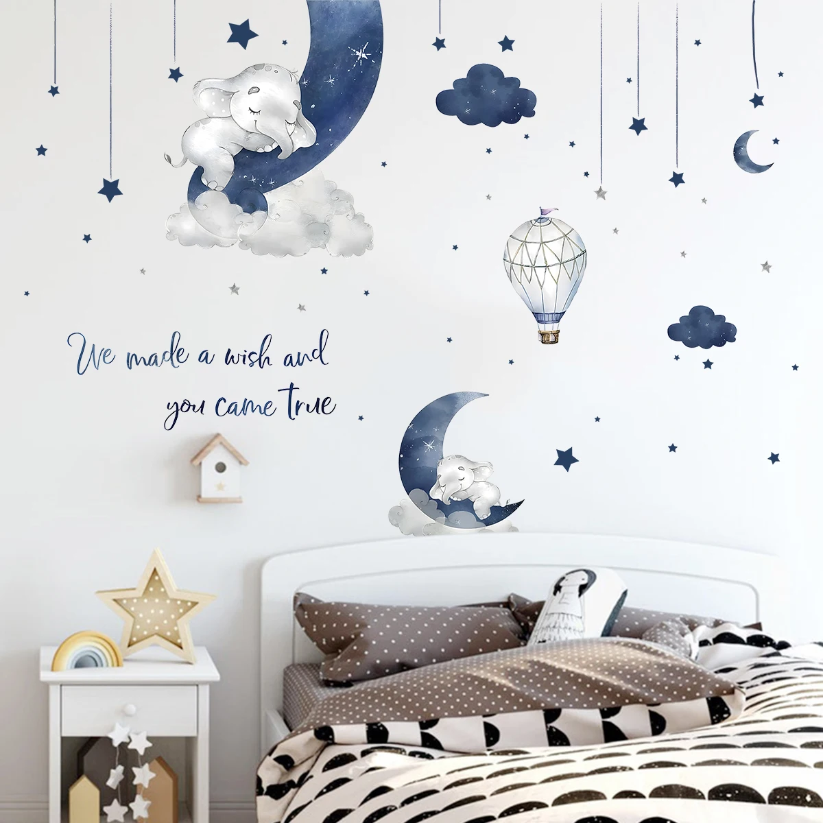 Stiker dinding gajah hewan kar - Baby Nursery Decor Ideas ulasan dan harga