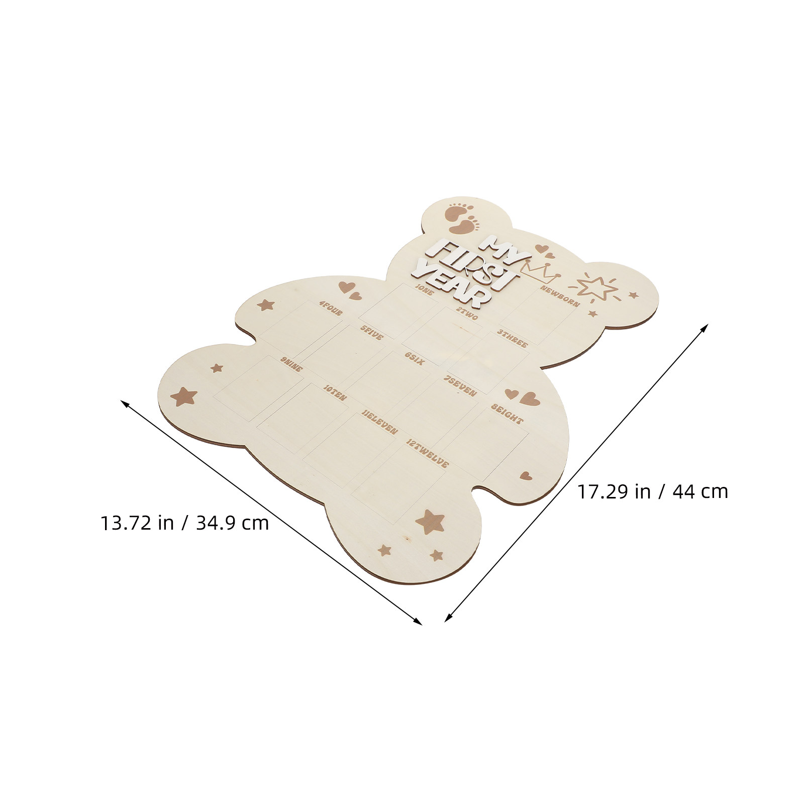 Papan Foto Bayi dari Kayu, Bin - Baby Nursery Picture Frames ulasan dan harga