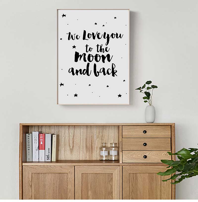 Poster Tanda Bintang Lukisan K - Baby Nursery Picture Frames ulasan dan harga