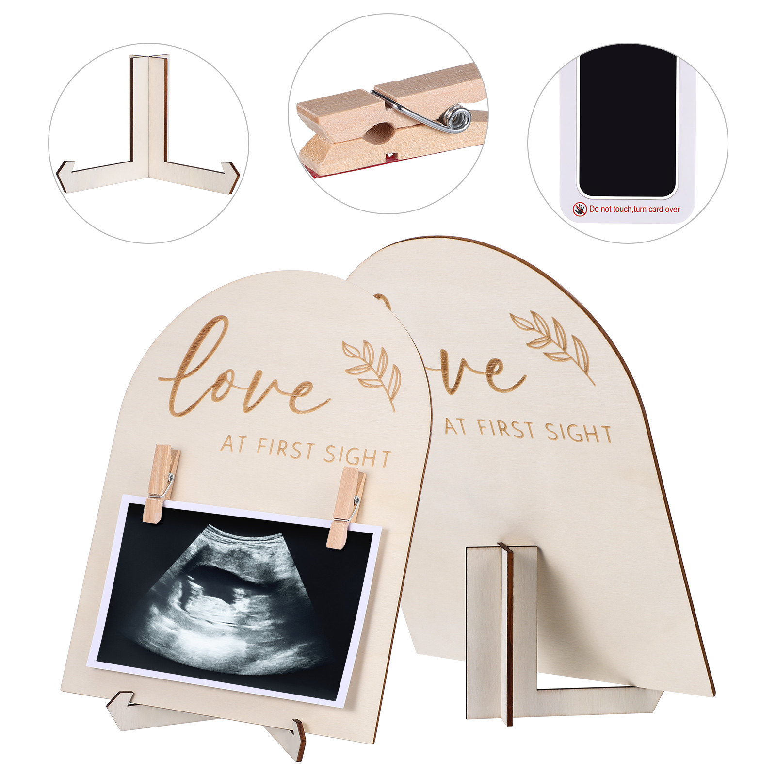 Bingkai Foto Bayi Kayu, Bingka - Baby Nursery Picture Frames ulasan dan harga
