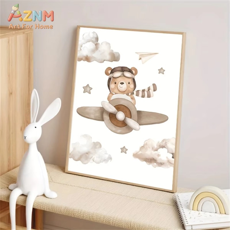 3 buah Hiasan Dinding Kanvas B - Baby Nursery Picture Frames ulasan dan harga