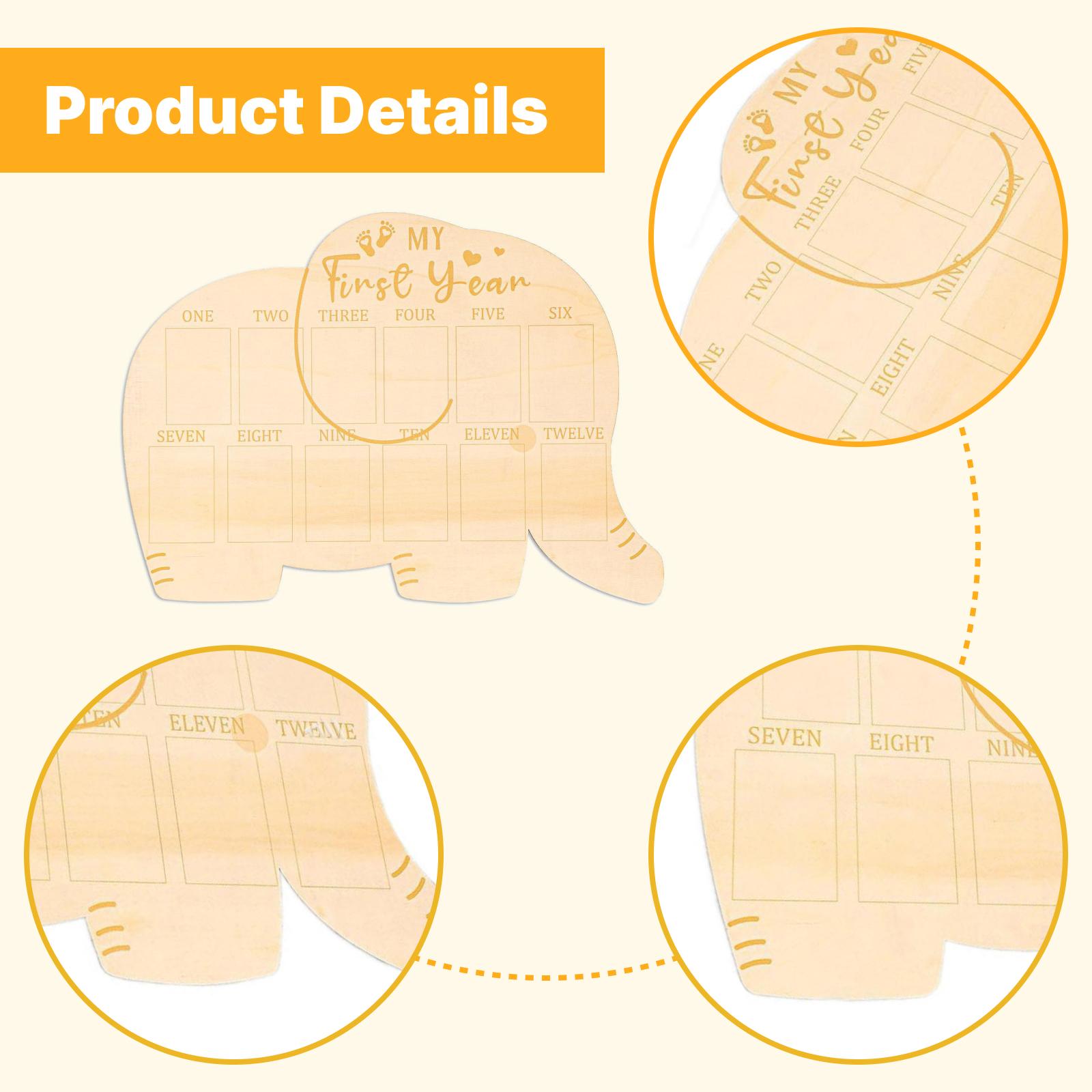 Papan Foto Bayi Bingkai Kayu D - Baby Nursery Picture Frames ulasan dan harga