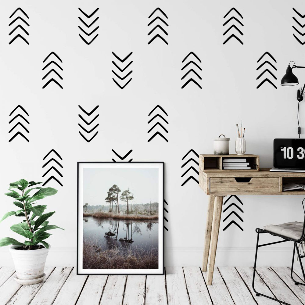 28 Buah Geometris Panah Unik S - Baby Nursery Vinyl Wall Stickers ulasan dan harga