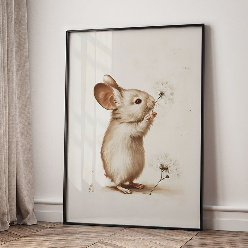 Poster Hewan Beruang Kelinci R - Baby Nursery Posters ulasan dan harga